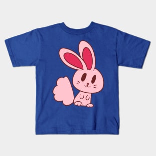 Adorable Light Pink Bunny Kids T-Shirt